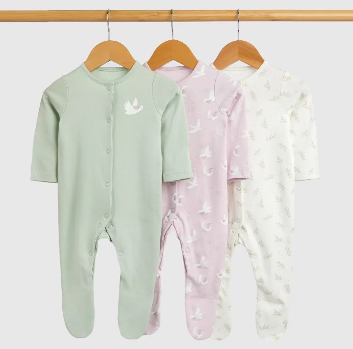Mothercare 3 Pack Sleepsuit